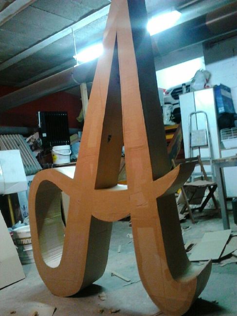Letras boda en proceso que os parece!? - 3