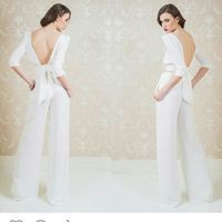 Novia en traje pantalon y chaqueta. - 3