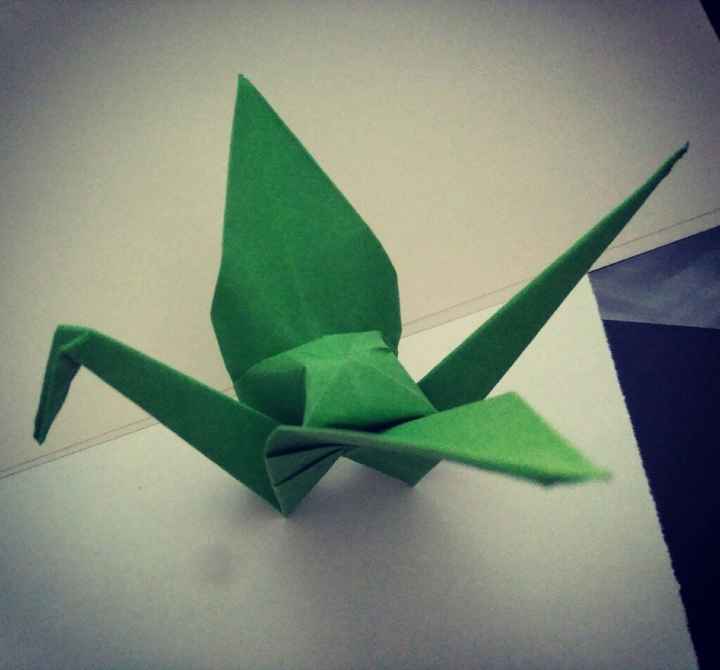 Rosas origami centro ramo - 1