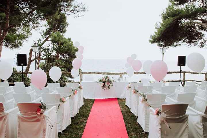 Ceremonia con globos