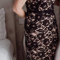 Madre novia vestido encaje espalda efecto tatuaje