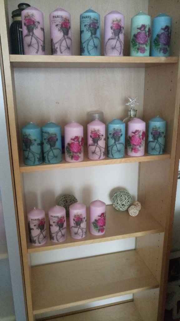  Mi regalode invitadas. Velas decoupage - 1