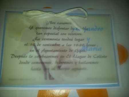 Mis invitaciones caseras  - 1
