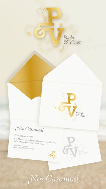 Invitaciones de nuestra boda 