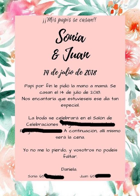 invitaciones de boda con Niño - 1