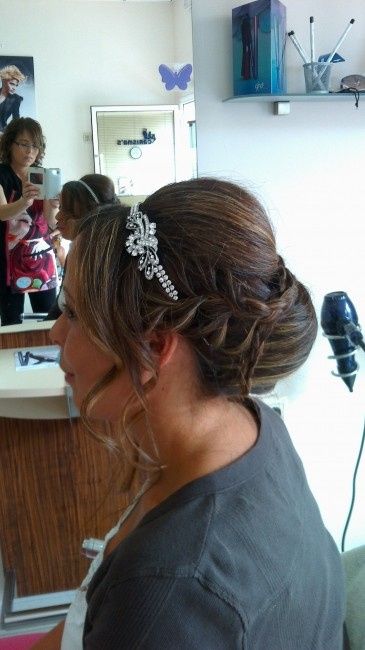 prueba de maquillaje y peinado