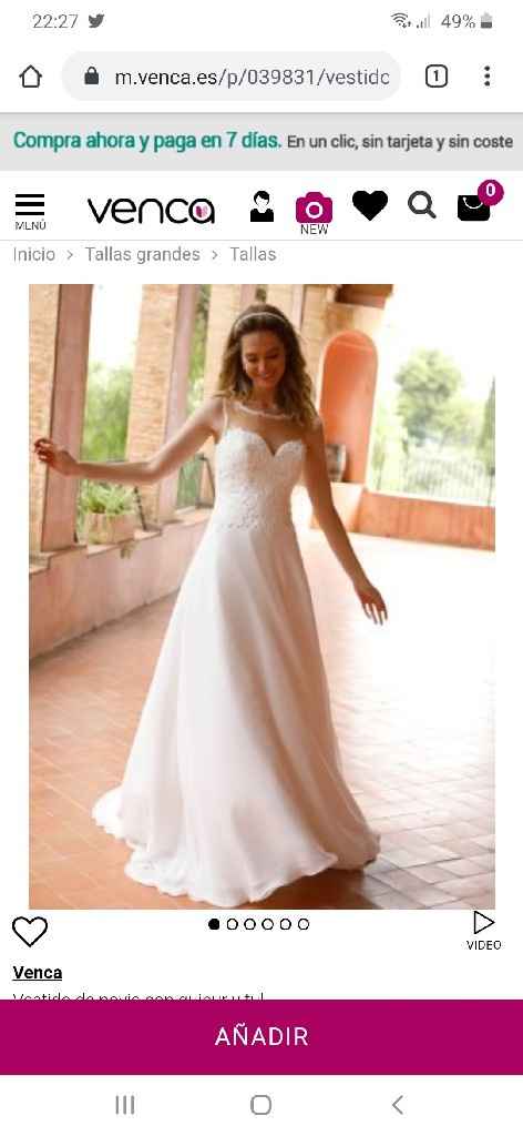 Vestido de  novia económico y bonito - 1