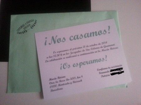 Invitación de boda