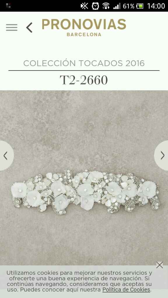 Tocado pronovias - 1