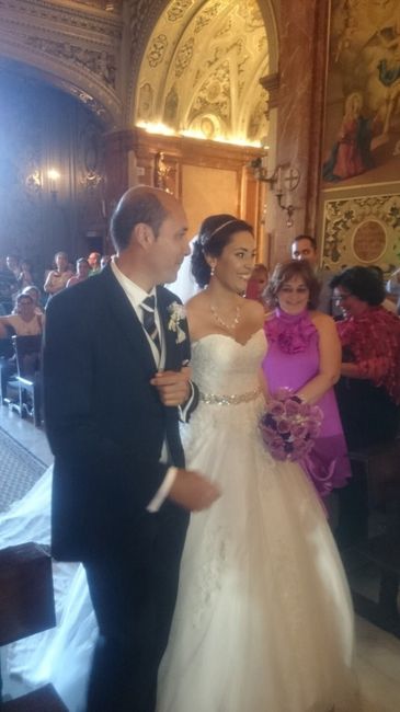 llegada al altar