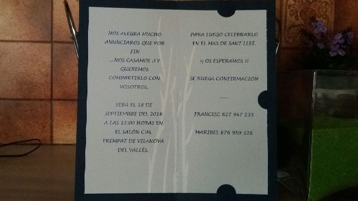 Llegaron las invitaciones !! - 2