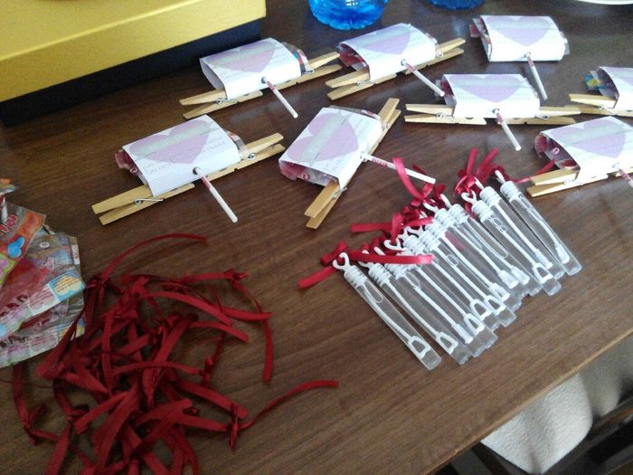 Manualidades para la decoración de la boda - 1