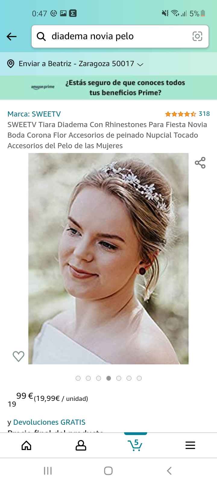 Accesorio para el pelo de la novia - 2