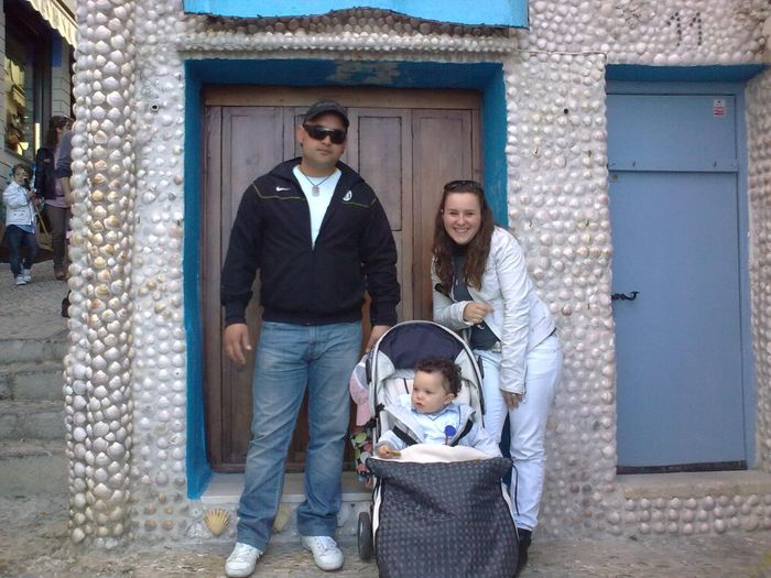 en peñiscola con mis niños!