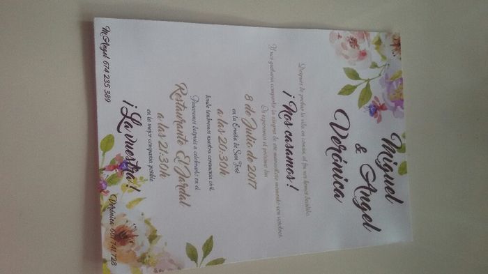 Tarjetas de invitacion - 2