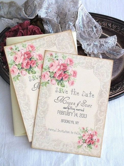 Invitación vintage 