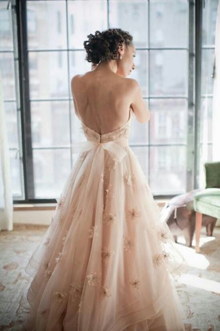 Vestido novia rosa