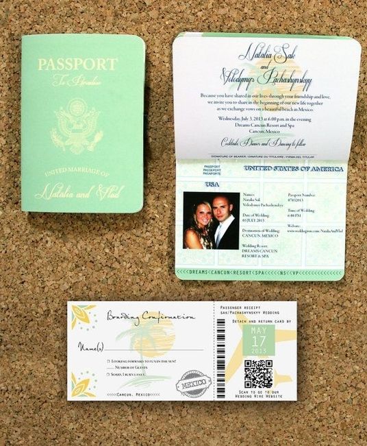 Invitación pasaporte