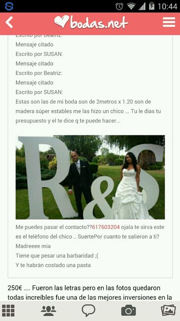 Letras gigantes boda - 1