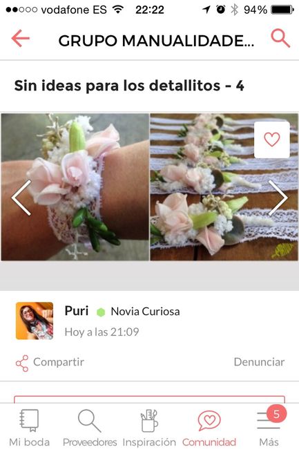 Pulseras hechas con el vestido!! - 1