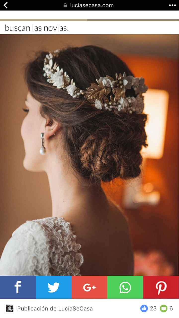 Mi peinado de novia es o fue... - 1