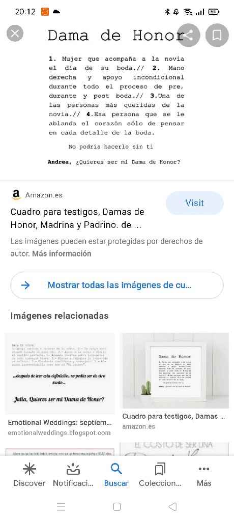 Cuadros para "damas de honor" - 1