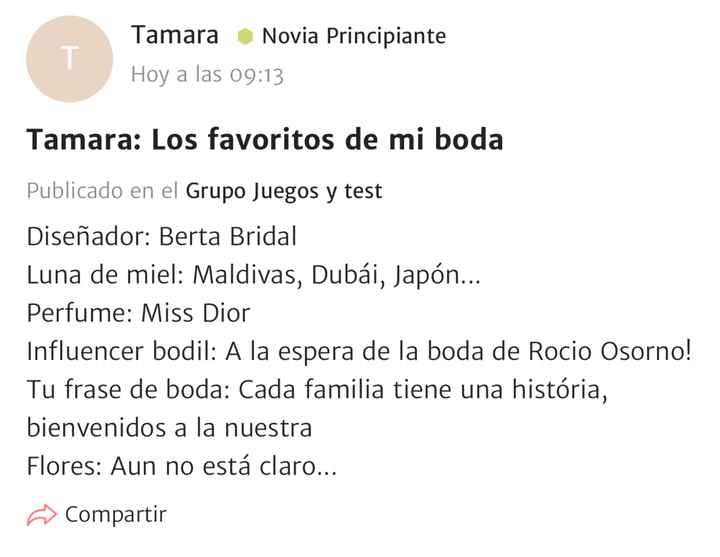 ÚLTIMO PASO: Dime tus favoritos de boda y recibe tus paipáis - 1