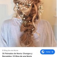 Idea del peinado con modificaciones porque quiero que me quede de frente viéndose el pelo caer en ca