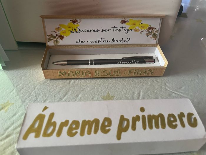 Detalles para pedir que sean testigos, damas etc 1