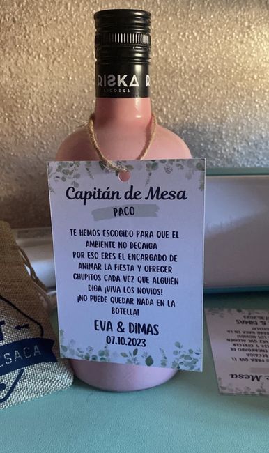 Tarjetas capitan de mesa 6