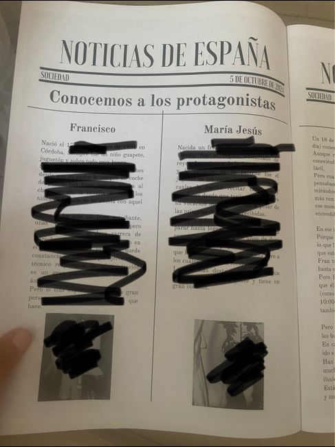 Periódico de nuestra boda 2