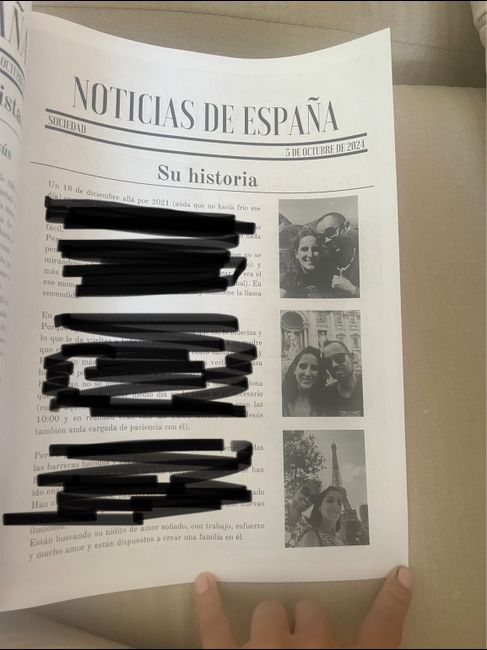 Periódico de nuestra boda 3