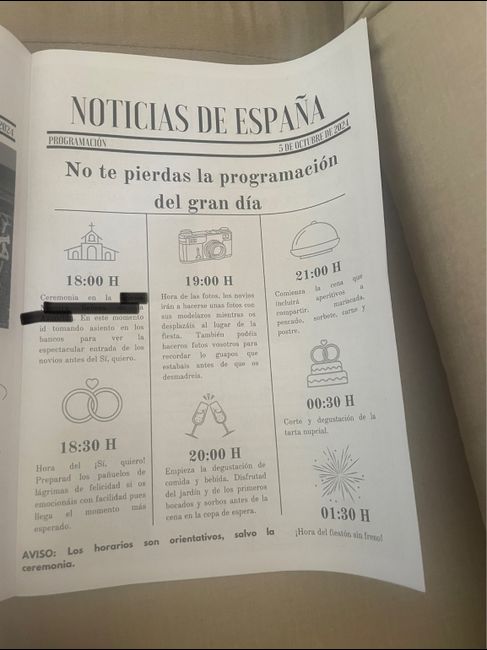 Periódico de nuestra boda 5