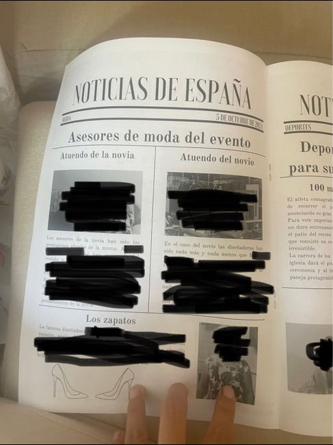 Periódico de nuestra boda 6