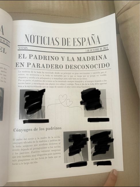 Periódico de nuestra boda 9