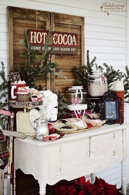 Chocolate caliente en una boda de invierno, lo pondrías?  ☕️ 4