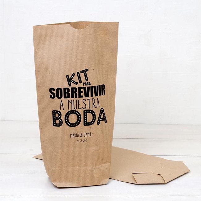 Bolsas kraft para bodas 7