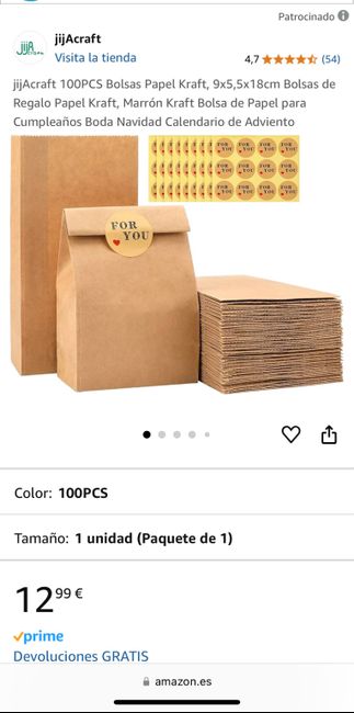 Bolsas kraft para bodas 9