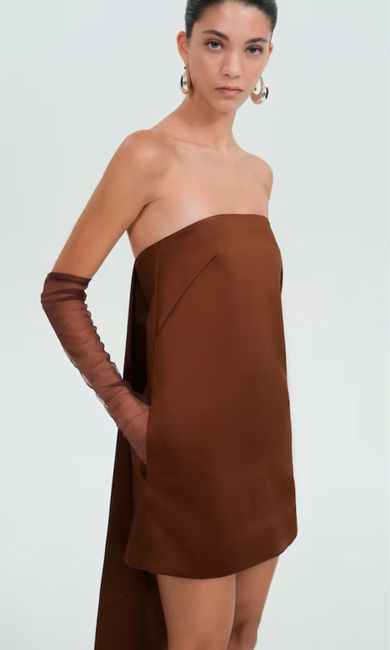 Vestidos lisos de invitada en Mango con descuentos 1