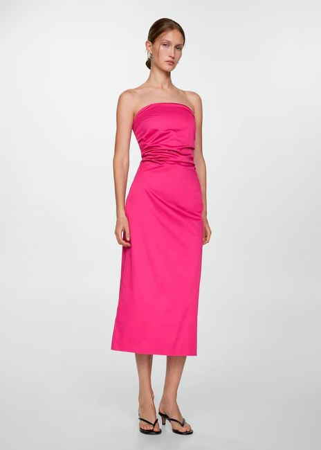 Vestidos lisos de invitada en Mango con descuentos 11