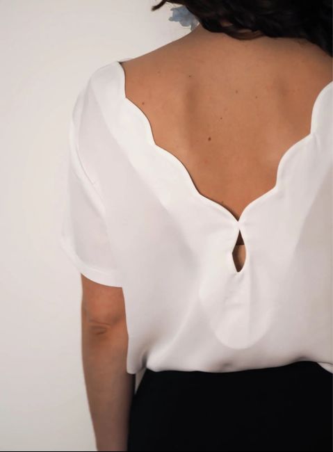 Falda Midi con vuelo para Boda Civil 6