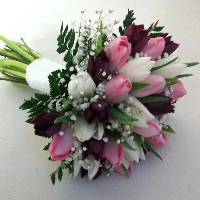 Ramos de novia con tulipanes 4