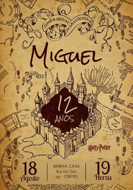 Invitación digital estilo Harry Potter - 1