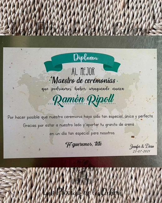 Detalle oficiante boda... 1