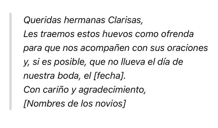 Huevos a las Clarisas 1