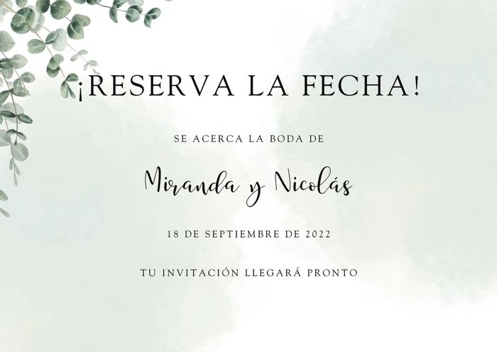 Save the date, lo incluiréis o no? 2