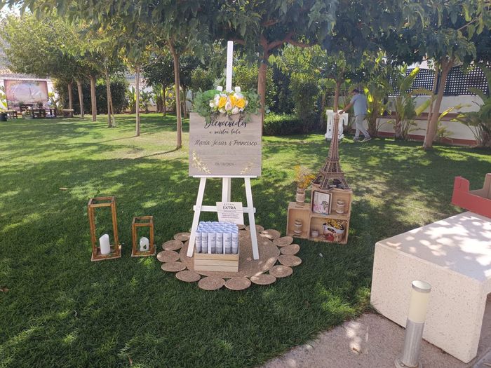 Letrero bienvenida boda 2