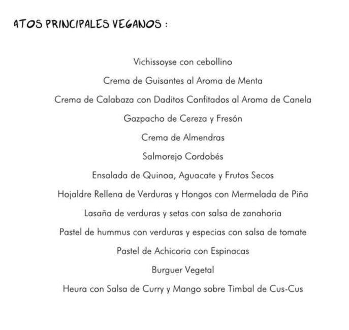 Menú de boda para veganos 🥑🍅🥒 2