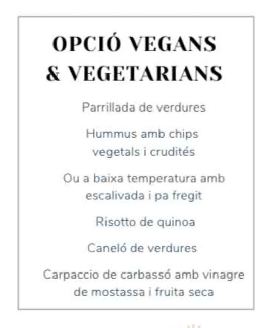 Menú de boda para veganos 🥑🍅🥒 3