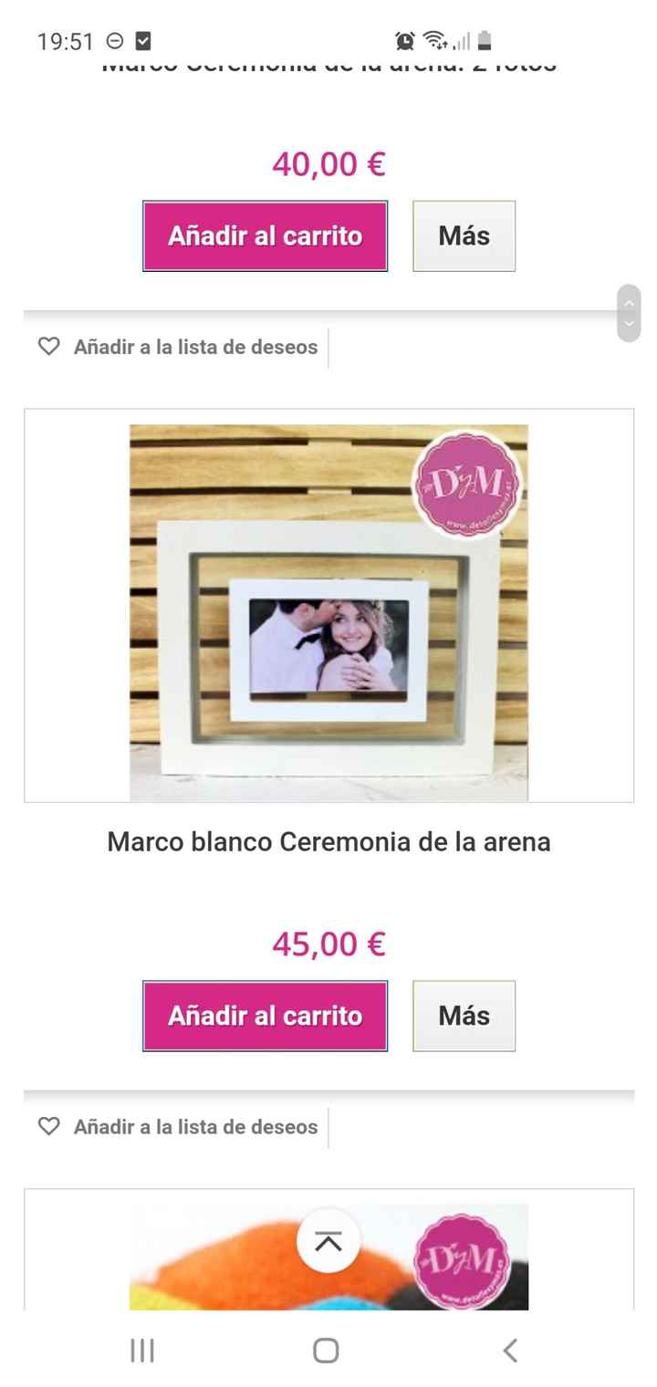 ¿Dónde conseguir marco con foto para ritual de arena? - 1